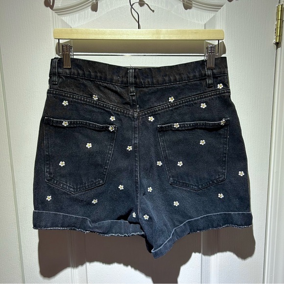 Women mom high rise denim shorts black - Picture 4 of 4